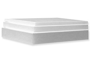 Sandwichplatte in weiß mit Kartonoberflächen, 3mm, 5mm, 10mm, Kern Polystyrolschaum extrudiert,