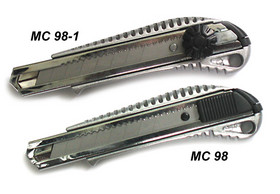 Metall-Cutter,mit Klingenführung für 18mm Klinge, Arbeitsmesser und Modellbaumesser, Abbrechmesser, Bastelmesser, MC 98, MC 98-1, Teppichmesser,